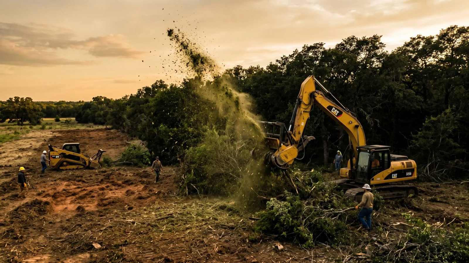 Land clearing in Houston, TX